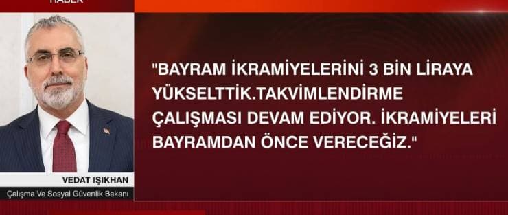 Emekli İkramiyeleri Bayramdan Önce Yatıyor Emekli bayram ikramiyelerinin ne zaman ödeneceği, Kurban Bayramı hazırlıkları yapan milyonlarca emekli tarafından merak ediliyor. Bu yıl Kurban Bayramı’nın ilk günü 16 Haziran tarihine denk geliyor ve emekliler, bayramdan önce ikramiyelerin hesaplarına yatmasını bekliyor. Çalışma ve Sosyal Güvenlik Bakanı Vedat Işıkhan, ikramiyelerin bayram öncesinde ödeneceğini belirterek emeklilerin yüzünü güldürdü.