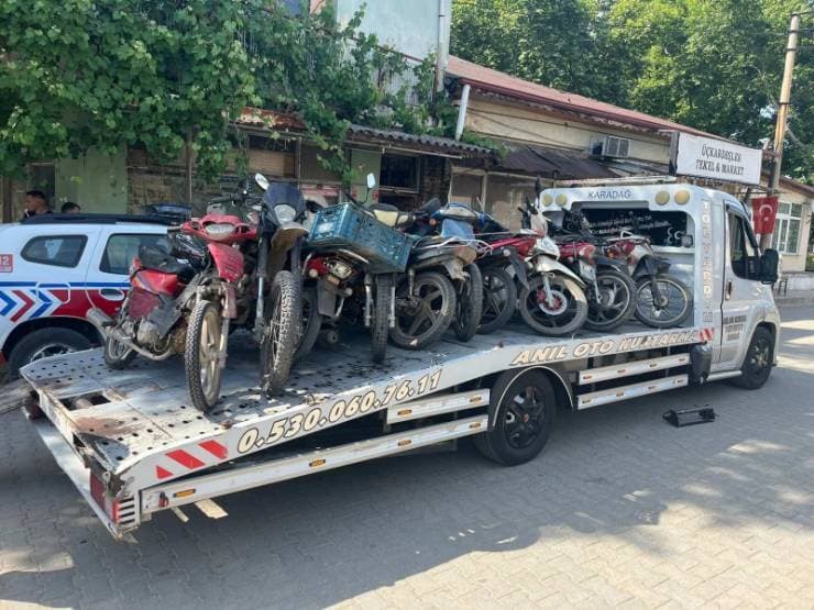 Susurluk’ta Çalıntı Motosikletlere Yönelik Denetim