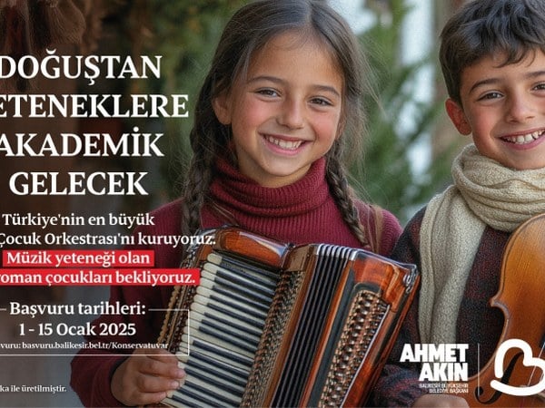 Roman Çocuk Orkestrası, Balıkesir Büyükşehir Belediyesi, Ahmet Akın, müzik eğitimi, Roman kültürü, çocuk gelişimi, fırsat eşitliği